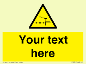 Custom warning water cannon